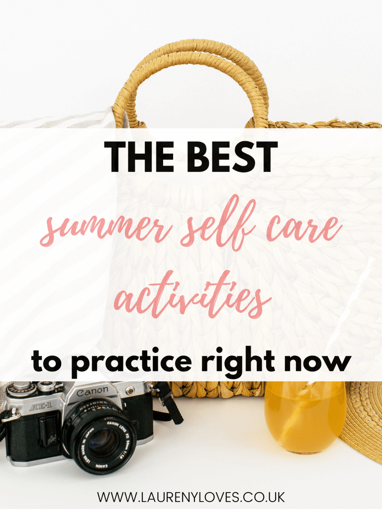 Summer self care ideas