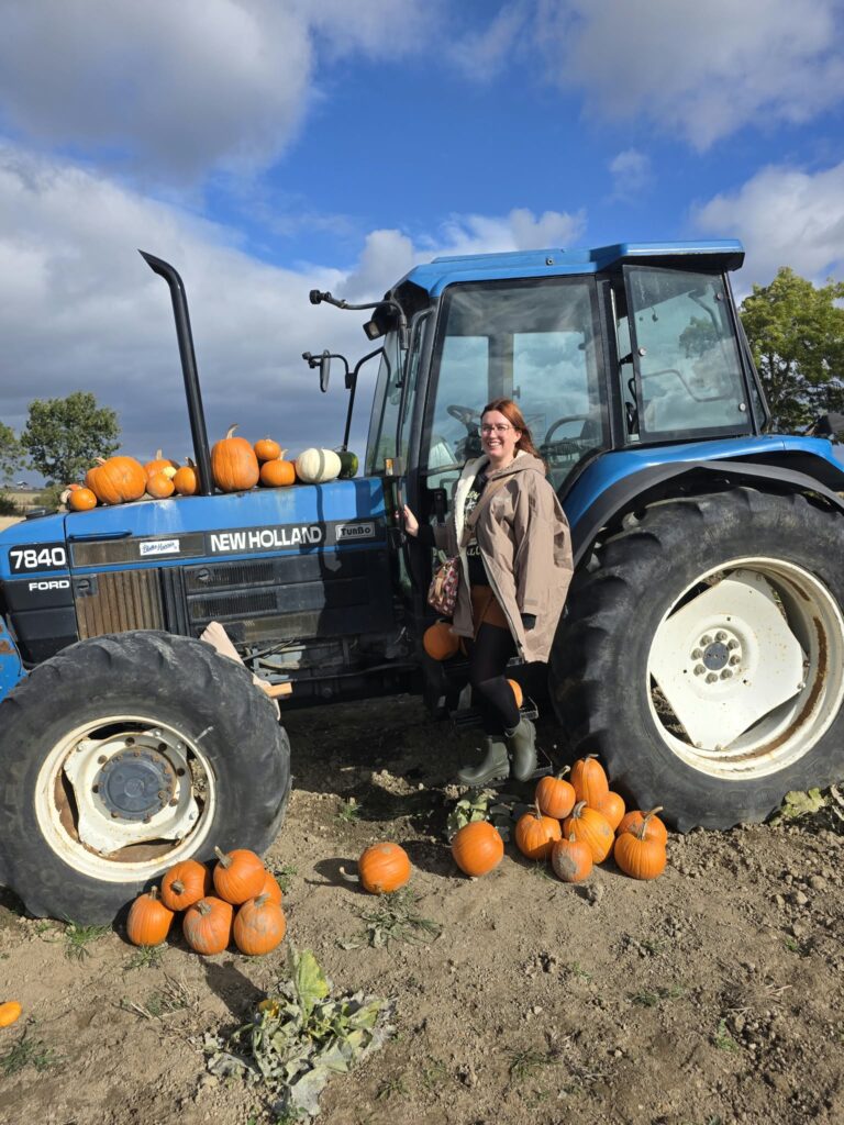 Horncastle Farm pumpkin picking photo ops